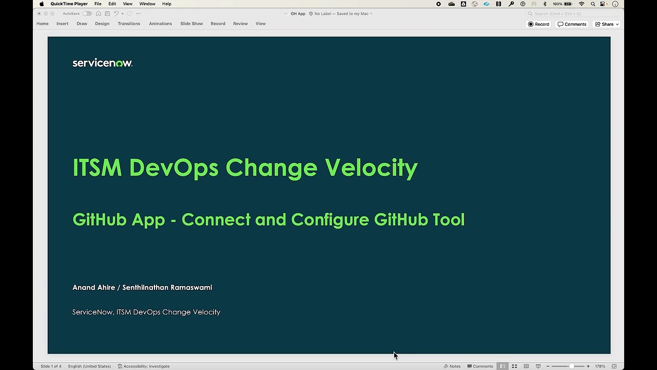DevOps Change Velocity: GitHub App Connect and Configure