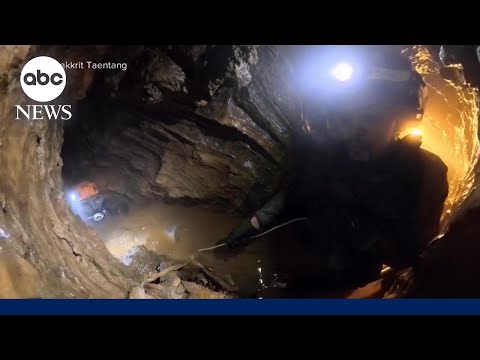 Dramatic rescues from flooded cave