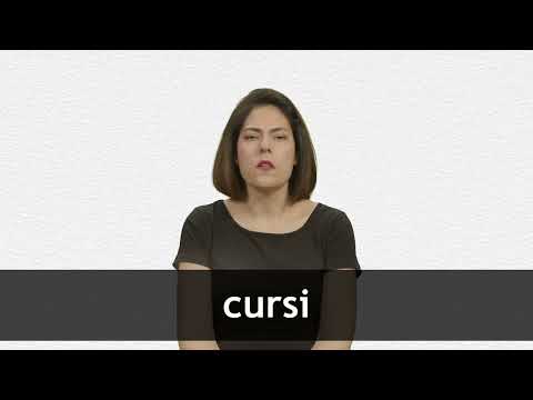 How to pronounce CURSI in European Spanish