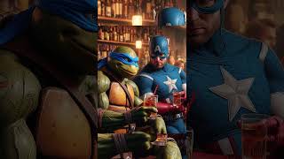 as TARTARUGAS pelos bares de NY. #marvel #tanto #movie movimento #shorts #funnyshorts