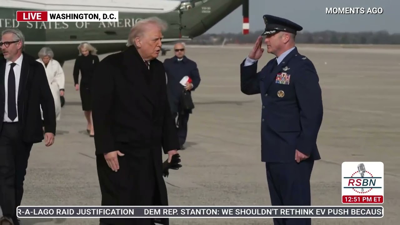 WATCH: President Trump Boards Air Force One on his way to a Dignified Transfer Ceremony - 12/17/25