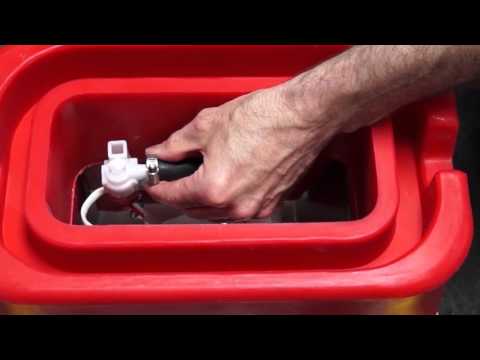 How to install the rubber hose and cable heater in a New Ritchie OmniFount