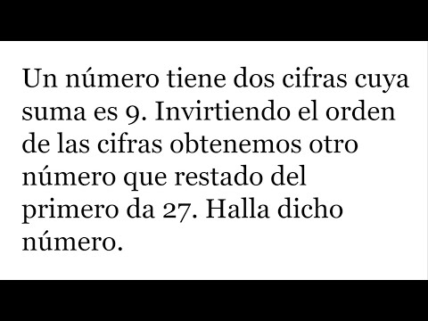 HALLAR EL NÚMERO DE DOS CIFRAS DESCONOCIDO. Matemáticas Básicas. Reto