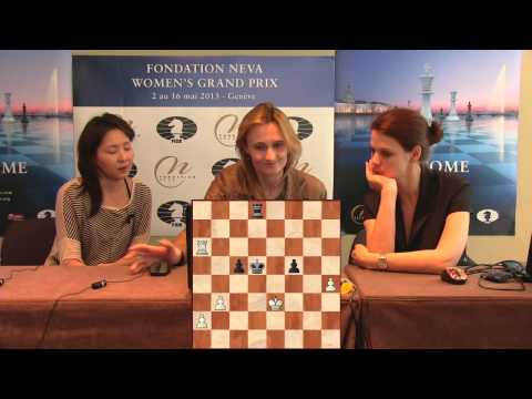 Press Conference Round 8: Tuvshintugs Batchimeg (MGL) - Viktorija Cmilyte (LTU)