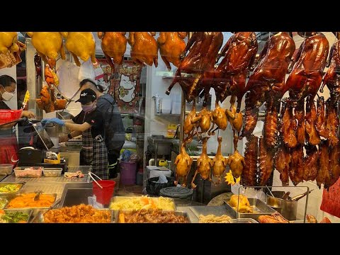 Comida de rua de Hong Kong / Rua Fa Yuen, Prince Edward, Mong Kok, passeio a pé em Hong Kong