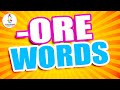 ORE Words for Children | Learn to Read ORE Words (Word Families Series)