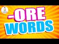ORE Words For Children Learn To Read ORE Words Word Families Series