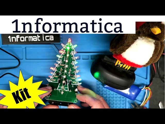 Vídeo relacionado con Upluxmira Kit de árbol de Navidad electrónico DIY con LED intermitentes, reproducción de música y práctica de montaje de tablero (D)