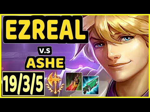 LOURLO (EZREAL) vs ASHE - 19/3/5 KDA BOTTOM ADC GAMEPLAY - NA Ranked DIAMOND