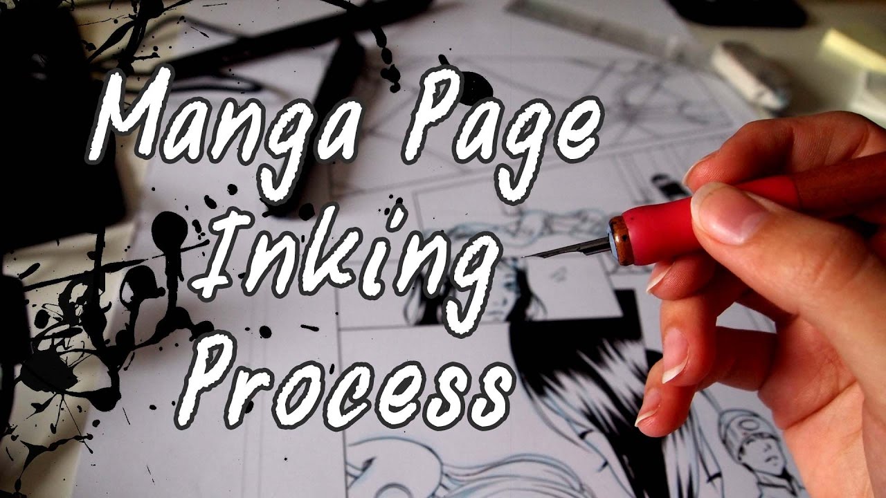 Manga Page Inking Process | Another Me