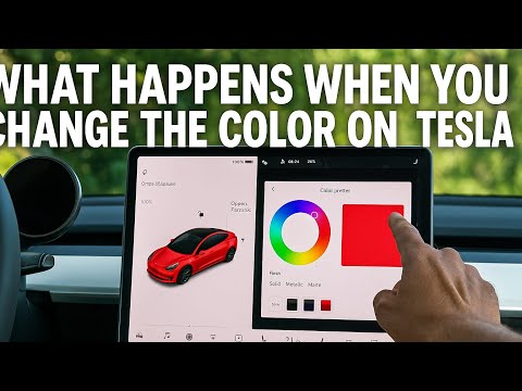 What Happens When You Change the Color on a Tesla?!