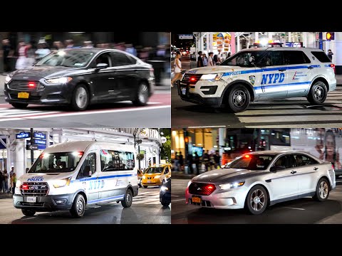 ⁴ᴷ  NYPD Responding Compilation — Marked & Unmarked Units Tear Through NYC 🚨