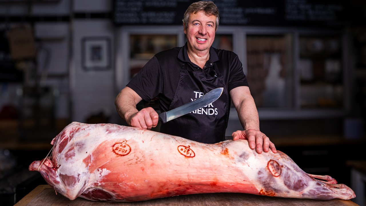 How a Master Butcher Bones and Rolls a Whole Lamb