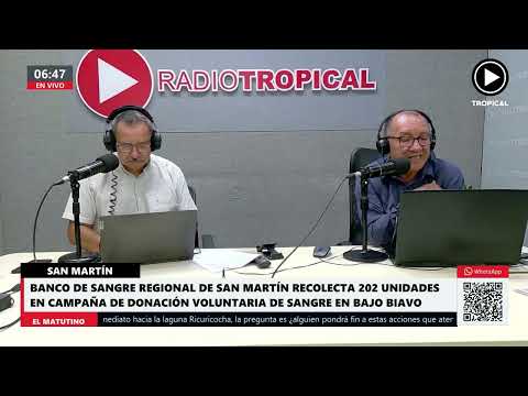 Banco de sangre regional de San Martín recolecta 202 unidades en campaña de donación voluntaria