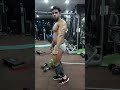 Body posing after workout