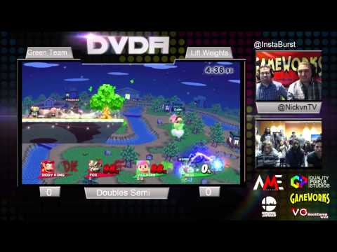 DVDA #5 Doubles Semi-Finals Green Team (Villager & Ness) vs Lift Weights (Diddy Kong & Fox)