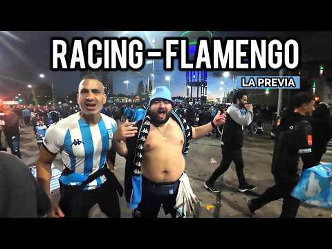 "Racing Vs Flamengo. Semi final, la previa. Copa Libertadores." Barra: La Guardia Imperial &bull; Club: Racing Club