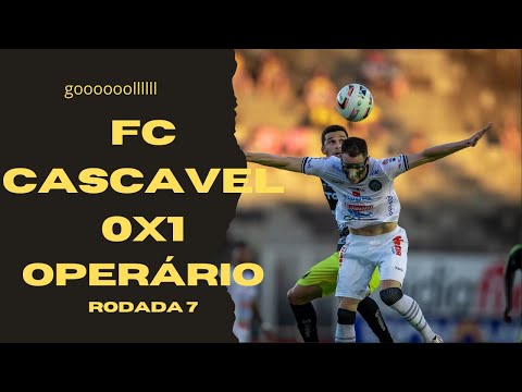 Contra-ataque mortal GOOOLLLLLLL - FC CASCAVEL 0X1 OPERÁRIO - 7ª RODADA - PARANAENSE 2023