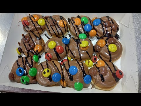 Delicious Chocolate donut | Waffle ice cream cake baking | Jahanzaib Food