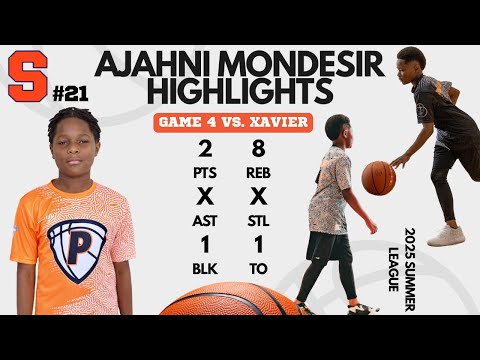 Ajahni #21 2025 Summer League VS. Xavier - Game 4 Highlights