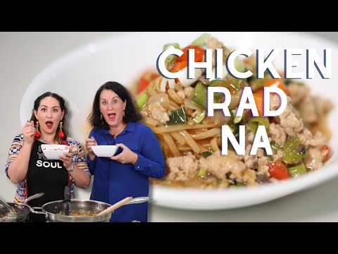 25 Min Thai Comfort Dinner You NEED! Chicken Rad Na Noodles with Veggies!