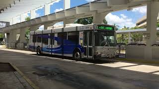 Broward County Transit Bus 1 Departure, Broward Central Terminal, 2007 NABI 40-LFW [RETIRED]