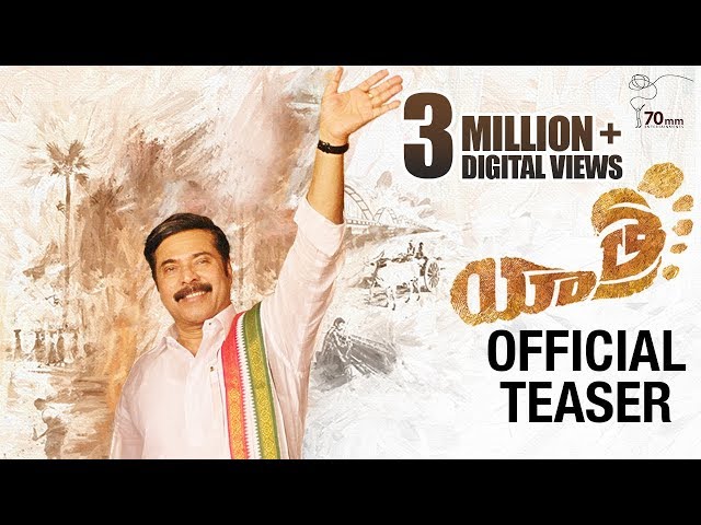 WATCH : Yatra Movie Official Teaser featuring Mammootty