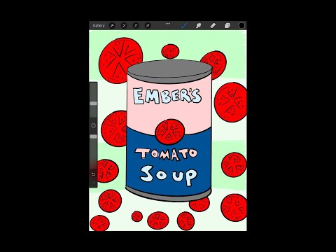 Warhol Inspired Soup Can Drawing