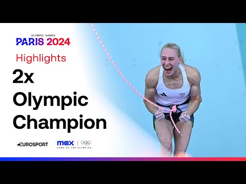 Janja Garnbret Gets GOLD in The Combined Women's Sport Climbing  🥇🇸🇮 #Paris2024