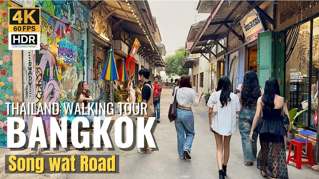 Embark on a walking tour through the charming Song Wat Neighborhood.