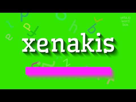 How to say "xenakis"! (High Quality Voices)