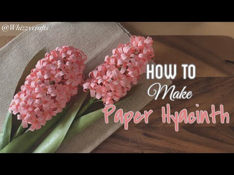 How to make Paper Hyacinth | Paper Flowers | Realistic looking flowers