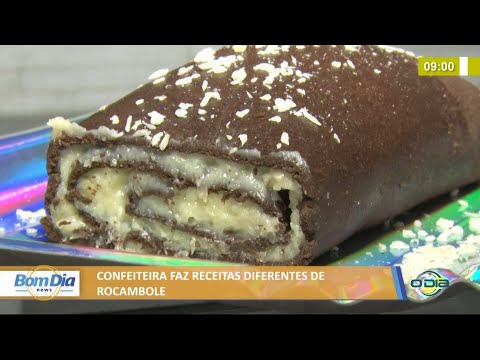 Confeiteira faz receitas diferentes de rocambole 23 06 2021
