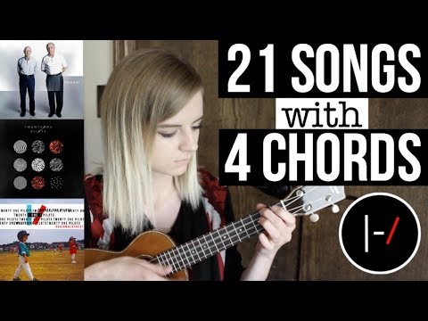 4 basic chords, 21 songs from twenty one pilots on ukulele