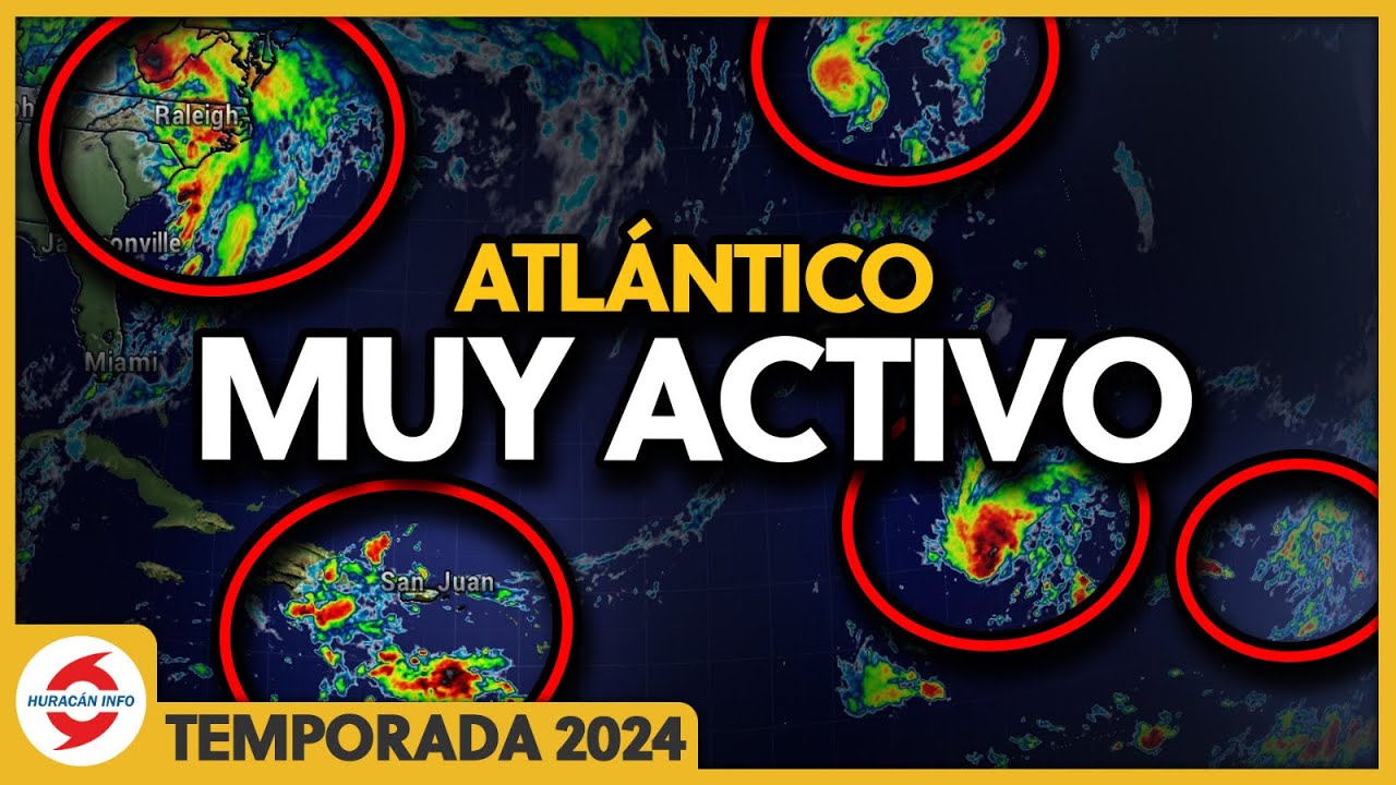 Atlántico continuará activo con varios ciclones. Helene, Kirk, Isaac y tres nuevas ondas tropicales.