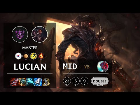 Lucian Mid vs Yone - KR Master Patch 10.25