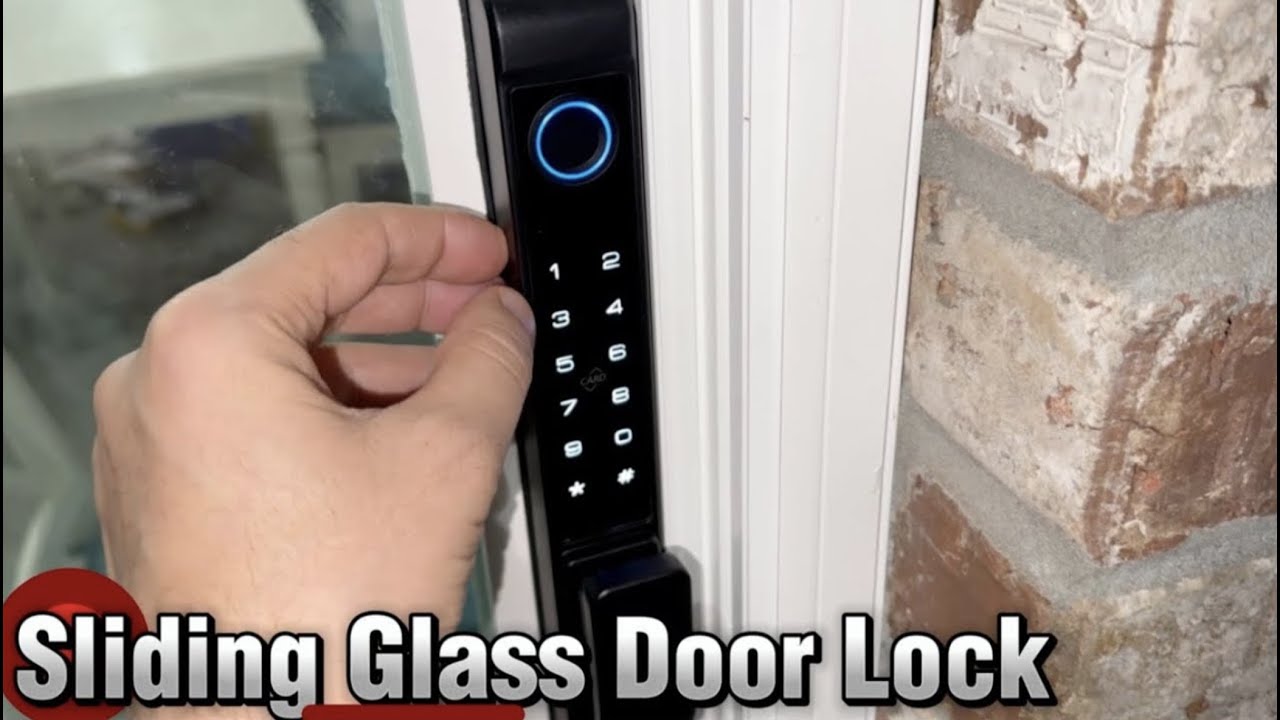 Sliding Glass Door Lock – Eseesmart Smart Lock with Fingerprint, Code, RFID, Bluetooth & Key
