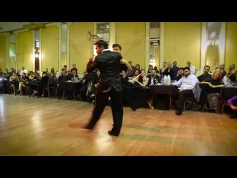  Mariela Sametband  and  Guillermo Barrionuevo  are  dancing  at  Mujercitas Tango Fest  in  2016