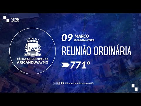 771ºSESSÃO ORDINÁRIA - CAMÂRA MUNICIPAL DE ARICANDUVA