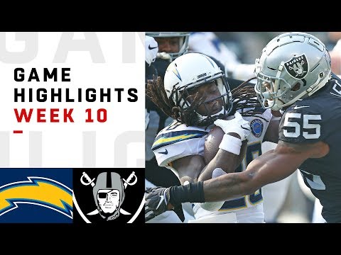 Chargers vs. Raiders Week 10 Highlights | NFL 2018