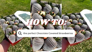 How to make the PERFECT Chocolate Covered Strawberries