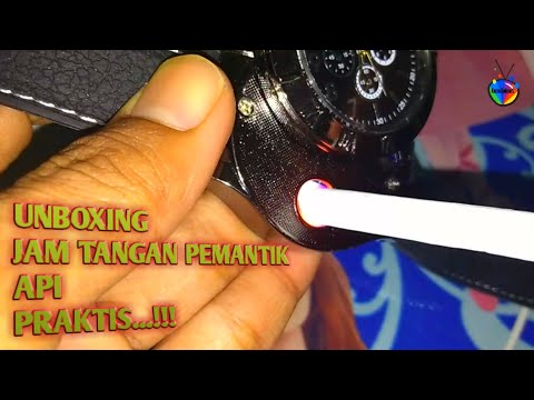 Unboxing Jam Tangan Pemantik Api Untuk Rokok!!!