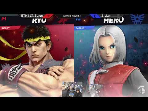 Smash Ultimate @ UCI #23 - BTH | Lt. Surge (Ryu) vs Broken (Shulk, Hero) [W. Round 3]