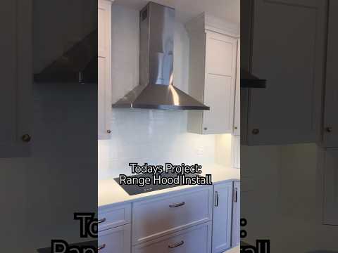 Range Hood Install #asmr #diy #homeimprovement