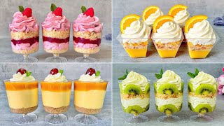 4 Best NO BAKE Fruit Desserts Cups Recipes. Easy and Yummy fruit dessert ideas in 5 minutes!