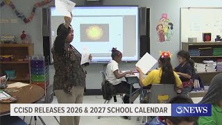 CCISD releases calendars for next 2 academic years