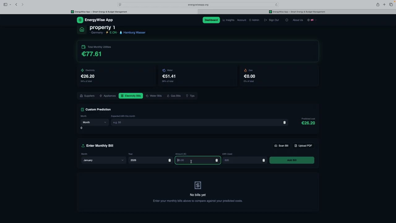 How to use the new web app EnergyWise App 