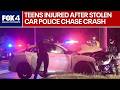 Teens In Stolen Car Injured During Police Chase Crash