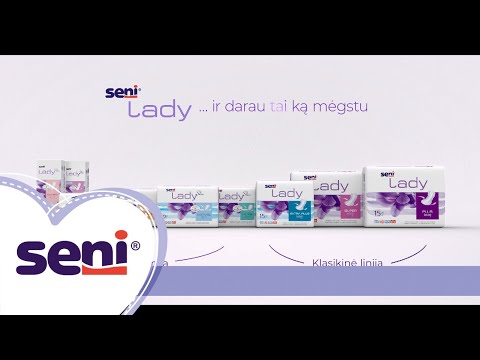 SENI LADY įklotai nelaikantiems šlapimo SLIM EXTRA, 15 vnt.