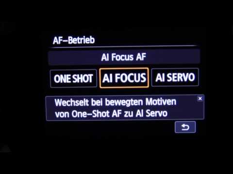 OneShot - AI FOKUS - AI SERVO - Auto Fokus Betriebsart - Fotografieren Lernen
